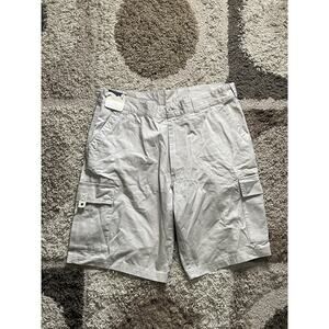NWT Roundtree & Yorke Cargo Shorts Men 40 x 12" Hiker Khaki Double Pockets